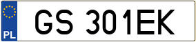 Trailer License Plate
